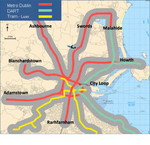 metro line map
