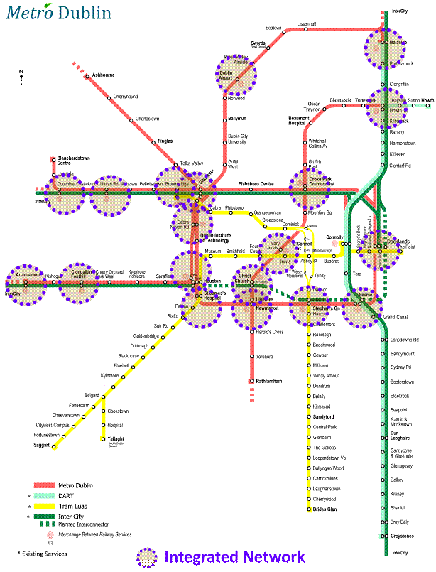 metro network map